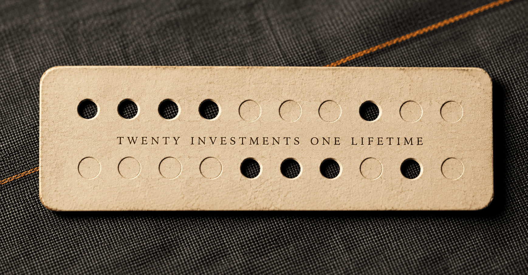 The Punch Card Rule: What If You Only Got 20 Investments for Life