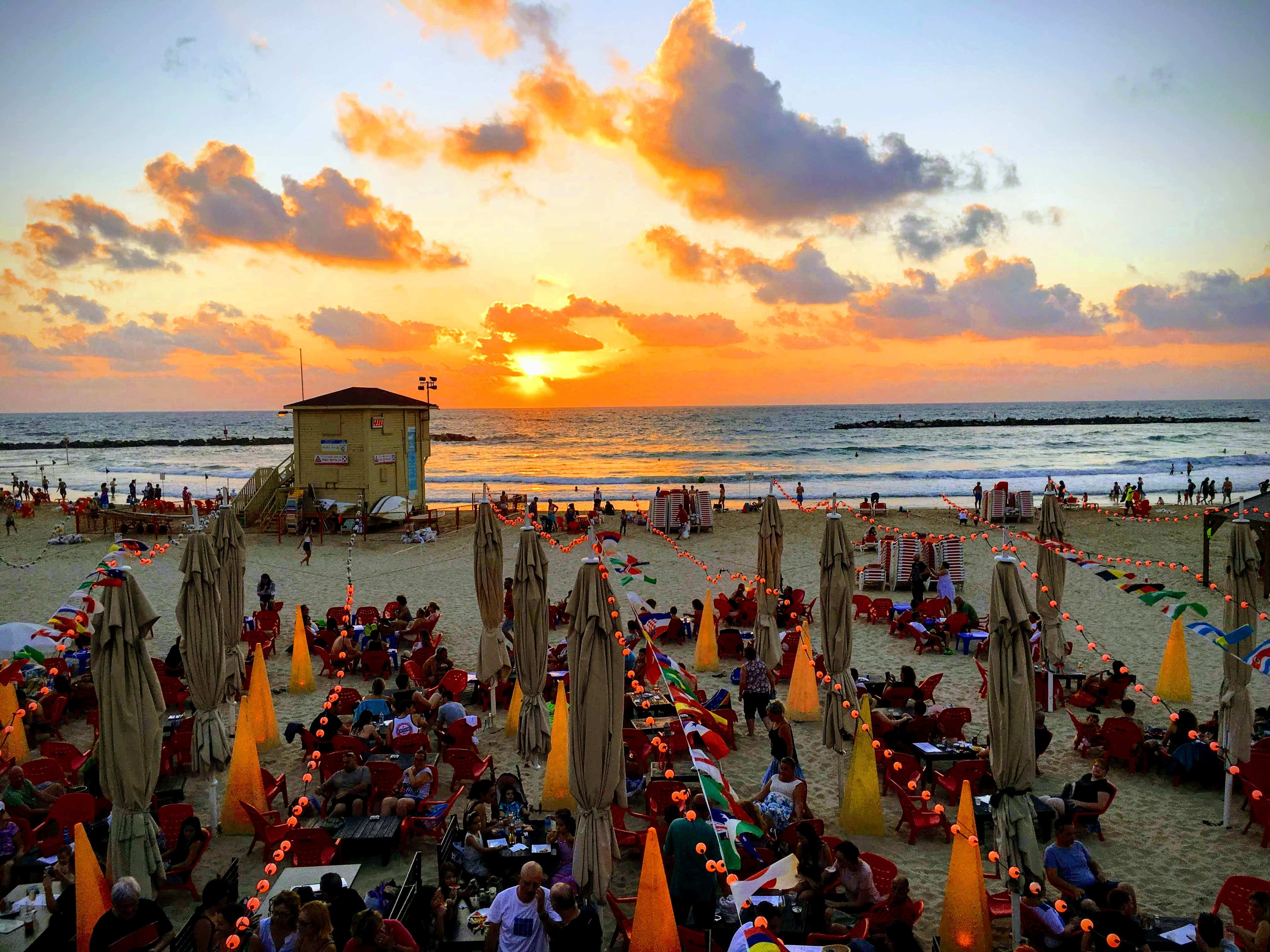Sunset on the beach